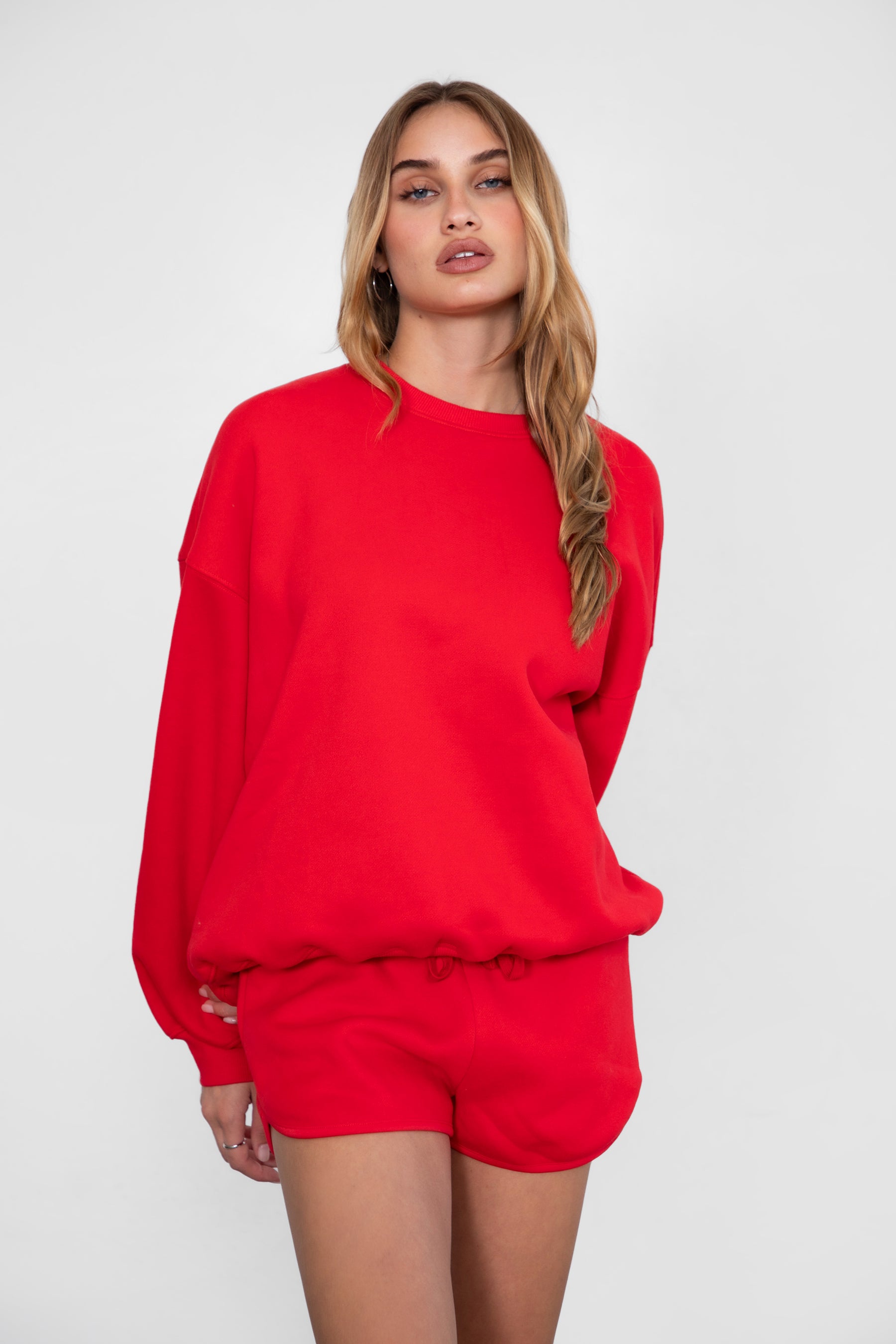 SHORTY  Solid Drawstring Waist Fleece Track Mini Short
 Mid Rise Waistband
Adjustable Waist Drawstring Tie
Retro Sporty Dolphin Curved Hemline
Straight Leg Fit Inseam 2.75 inches
SHORTY  Solid Drawstring Waist Fleece Track Mini Shorts
 Mid-Rise Waistband
Adjustable Waist Drawstring Tie
Retro Sporty Dolphin Curved Hemline
Inseam 2.75 inches
Matching Shades to the Essentials Plush Fleece Collection
Plush Fleece Key Features:
Plush & Fluffy Texture: Ultra-soft and incredibly cozy.
Heavyweight Warmth: Provides