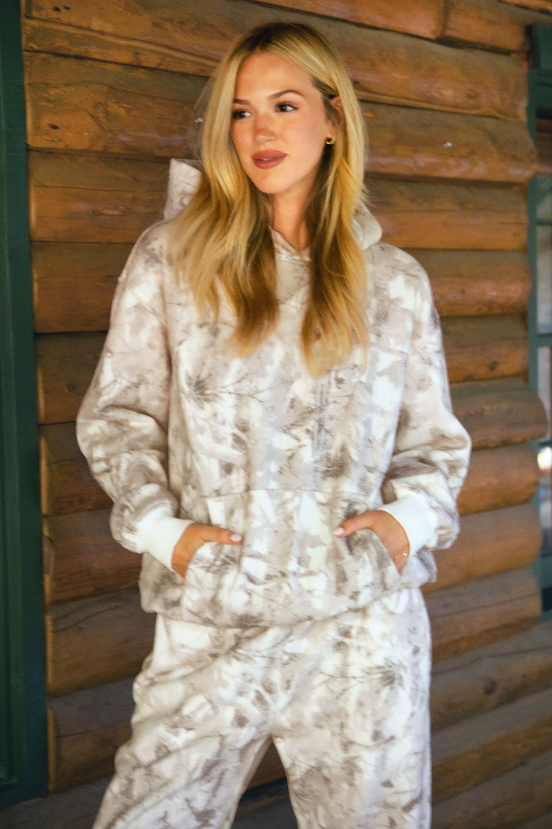 AVERY Light Woodland Camo  Fleece Classic Oversized Hoodie 
Extended Relaxed Fit 
Dropped Hem Shoulder
Kangaroo Pocket Design 
Thick Ribbed Cuffs and Bottom Hem 
Light Forest Woodland Camo  in Dusted Grey
Featured In Our New Cloud Fleece Fabric 
Back To School Western Rodeo Outfit Fashion Inspo
Cloud Fleece Key Features: 
Soft & Lightweight: Gentle on the skin with a breezy feel.
Midweight Warmth: Keeps you comfortable without overheating.
Drapey Design: Flows effortlessly for a flattering, laid-back look.