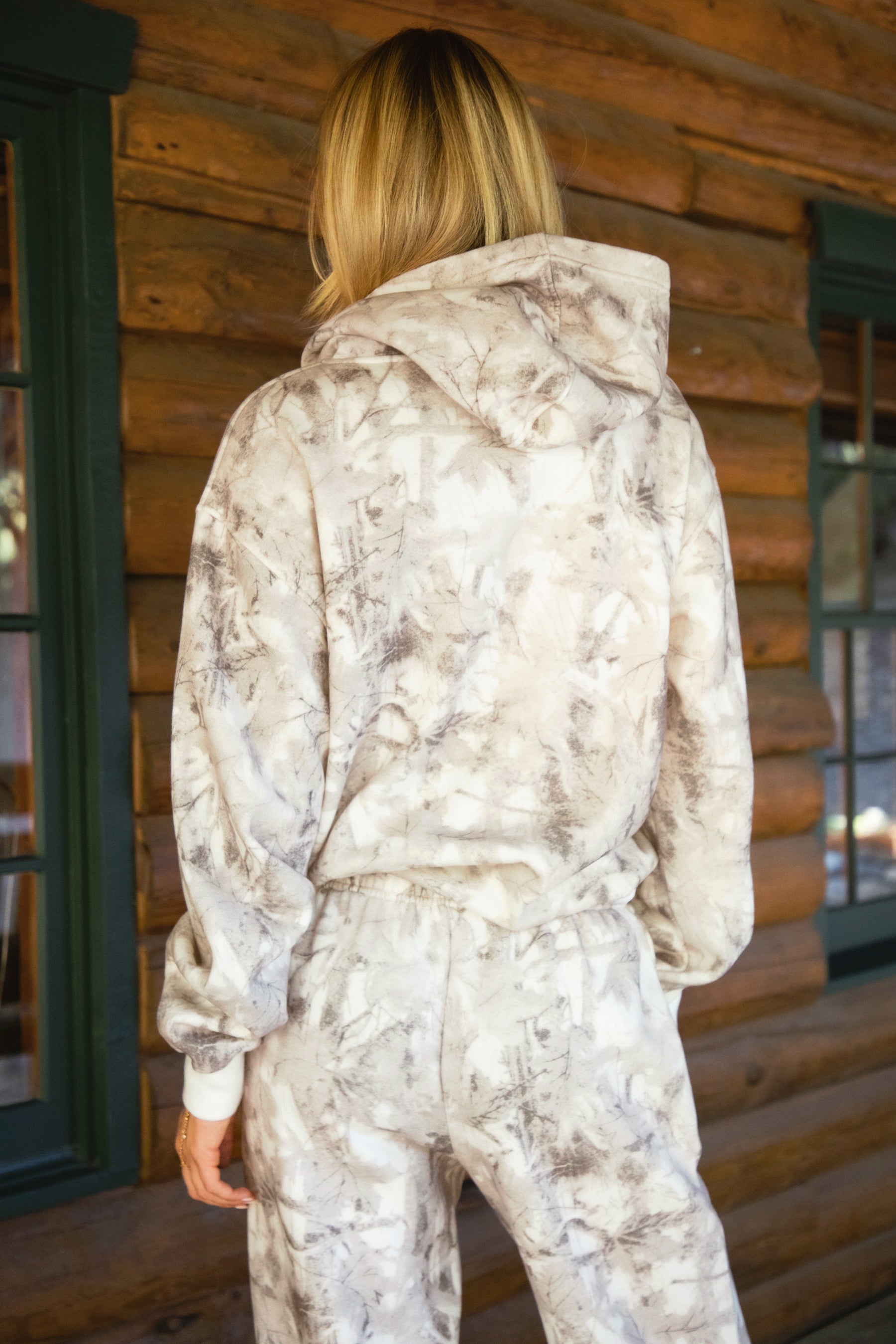 AVERY Light Woodland Camo  Fleece Classic Oversized Hoodie 
Extended Relaxed Fit 
Dropped Hem Shoulder
Kangaroo Pocket Design 
Thick Ribbed Cuffs and Bottom Hem 
Light Forest Woodland Camo  in Dusted Grey
Featured In Our New Cloud Fleece Fabric 
Back To School Western Rodeo Outfit Fashion Inspo
Cloud Fleece Key Features: 
Soft & Lightweight: Gentle on the skin with a breezy feel.
Midweight Warmth: Keeps you comfortable without overheating.
Drapey Design: Flows effortlessly for a flattering, laid-back look.