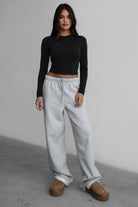 LANI Lightweight Fleece Wide Leg Sweatpants 