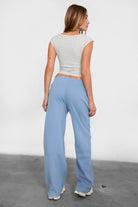 LANI Lightweight Fleece Wide Leg Sweatpants 