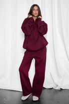 LANI Lightweight Fleece Wide Leg Sweatpants 