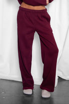 LANI Lightweight Fleece Wide Leg Sweatpants 