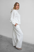 LANI Lightweight Fleece Wide Leg Sweatpants 