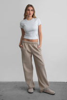 LANI Lightweight Fleece Wide Leg Sweatpants 