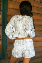 AVERY Light Woodland Camo Mid Rise Fleece Shorts 
Relaxed Straight Leg Lounge Fit
Elasticated Waistband 
Deep Reversible Side Pockets 
Light Forest Woodland Camo in Dusted Grey
Featured In Our New Cloud Fleece Fabric 
Back To School Western Rodeo Outfit Fashion Inspo

Cloud Fleece Key Features: 
Soft & Lightweight: Gentle on the skin with a breezy feel.
Midweight Warmth: Keeps you comfortable without overheating.
Drapey Design: Flows effortlessly for a flattering, laid-back look
