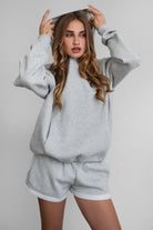 DAMI Cloud Fleece Classic Oversized Hoodie 
Extended Relaxed Fit 
Dropped Hem Shoulder
Kangaroo Pocket Design 
Thick Ribbed Cuffs and Bottom Hem 
Matching Shades to Cloud Fleece Collection

Cloud Fleece Key Features: 
Soft & Lightweight: Gentle on the skin with a breezy feel.
Midweight Warmth: Keeps you comfortable without overheating.
Drapey Design: Flows effortlessly for a flattering, laid-back look.